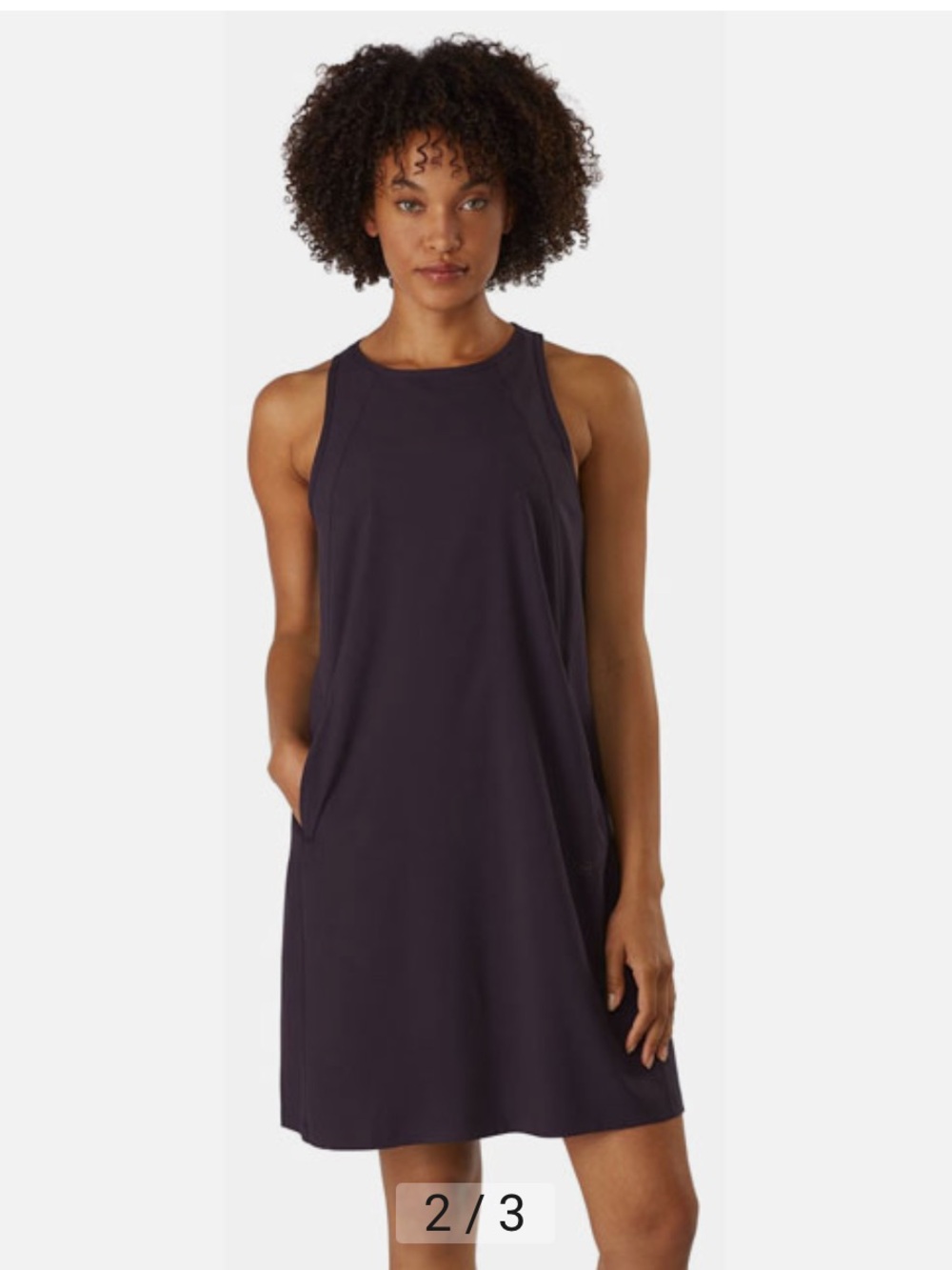 Arc'teryx Small Purple Contenta Sleeveless Athletic Mini Dress Pockets